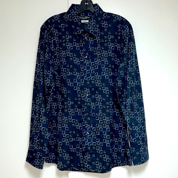 Dolce & Gabbana Other - DOLCE & GABBANA DRESS SHIRT IN NAVY BLUE